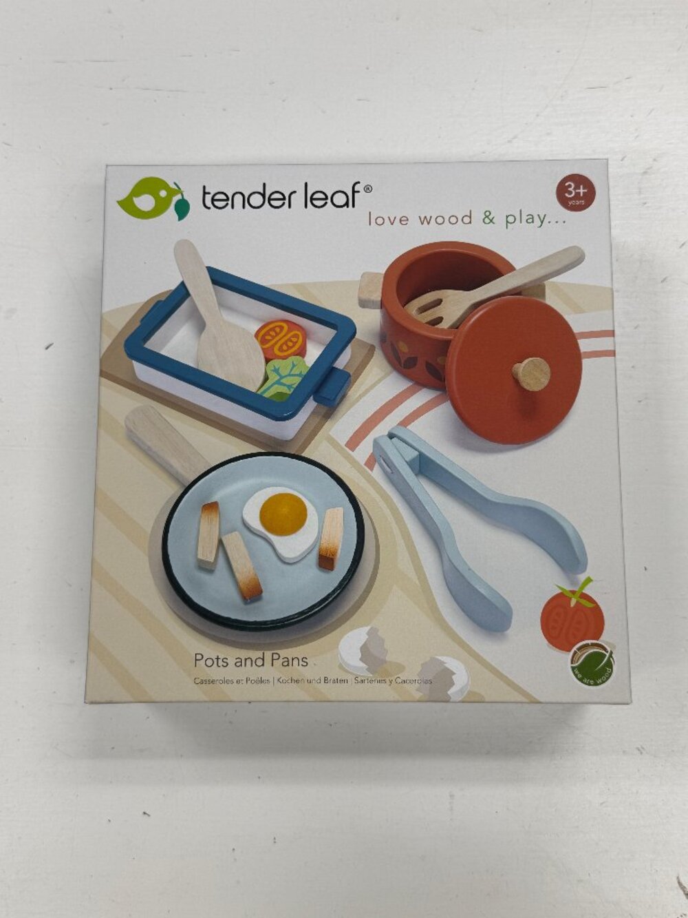 NIB TENDER LEAF POTS AND PANS